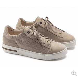 Birkenstock Bend Low Suede Leather in color sand castle size 8